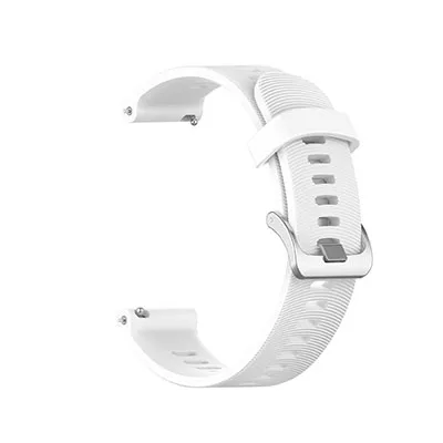 White Ремешок для часов Garmin Vivoactive 3 Forerunner 245 245M 645 умный Браслет для samsung Galaxy Active/Active 2 40 мм 44 мм - Цвет: White