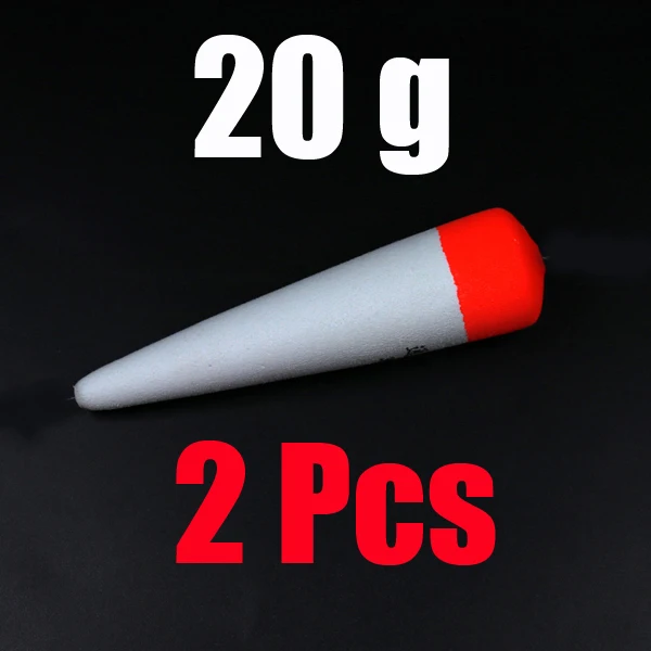20g 2pcs 2 шт 15 г 20 г 30 г буй EVA Пена встроенный поплавок морской поплавок сома Щука рыбалка Baitfish поплавки для живой приманки - Цвет: 20g 2pcs