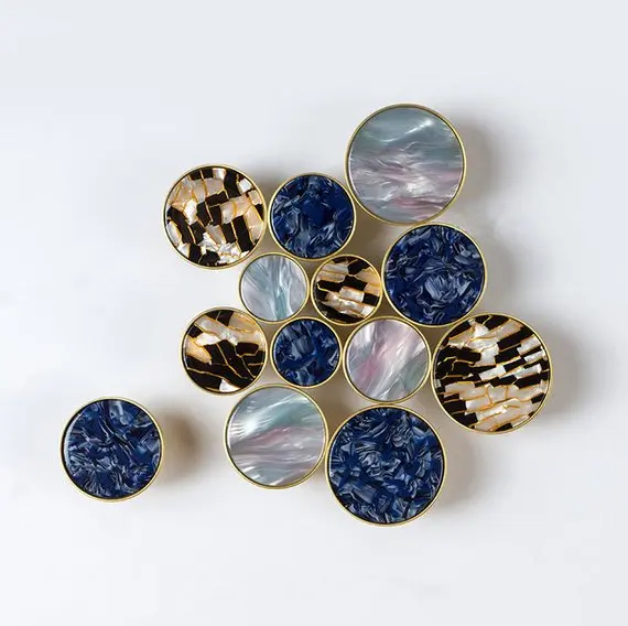 Латунная цветная ручка комод круглые ручки для ящиков Ручки деревенская дверная