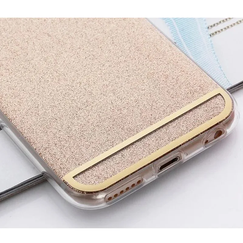 Телефон Чехол Для iPhone 7 Plus 6 s Плюс Bling Гальванических мягкие TPU Крышка Моды Блеск