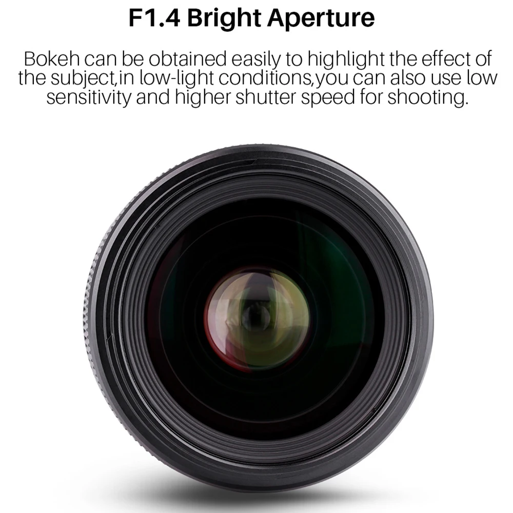 Объектив YONGNUO YN35MM F1.4 с широкоугольным объективом для камеры Canon яркой апертурой