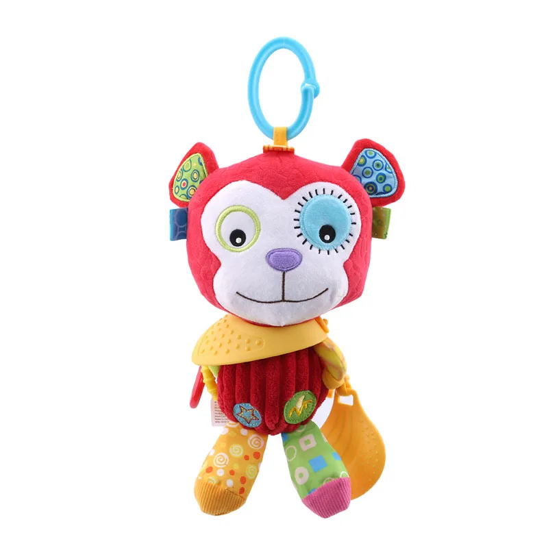Детская Успокаивающая кукла игрушка колокольчик мультфильм животных кроватка
