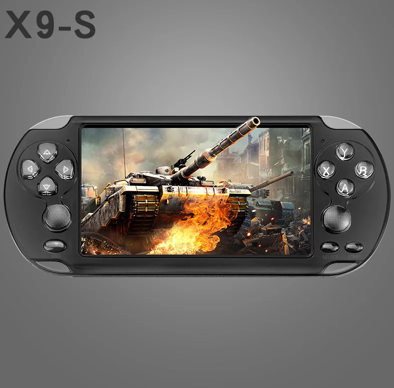 Двойной джойстик 5 1 дюймов Экран ручной x9-s игроки ТВ выход с MP3/фильм Камера