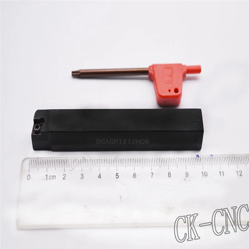 

SCACR1212H06 12*12*100mm 80degreeCNC Lathe External Cutting Tool Right Holder For CC**09T3 inserts