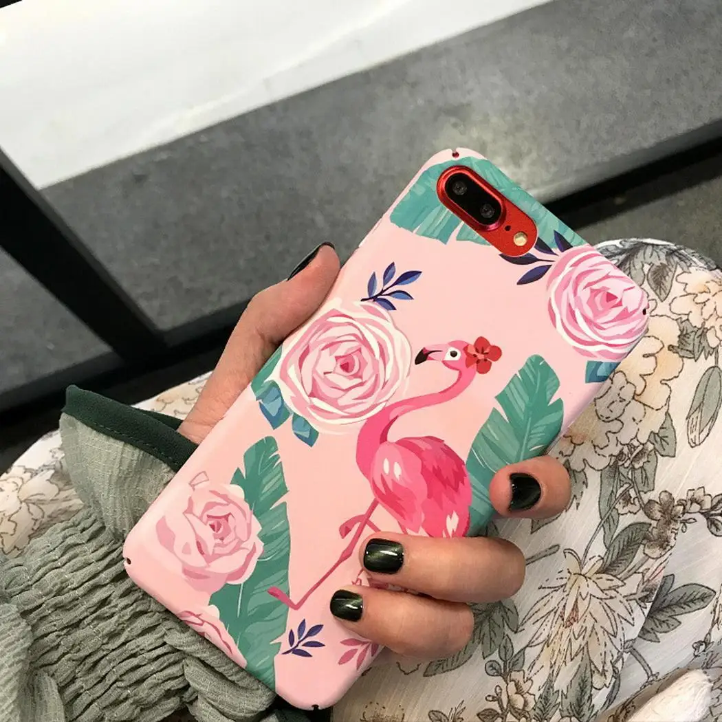 Модный чехол для телефона с мультяшным животным анти осенним жестким корпусом