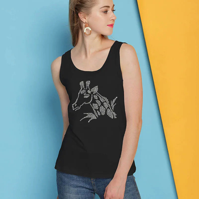 VoteeBro 2018 новый летний хлопок со стразами Графический ТиС женщины camiseta camisetas mujer verano