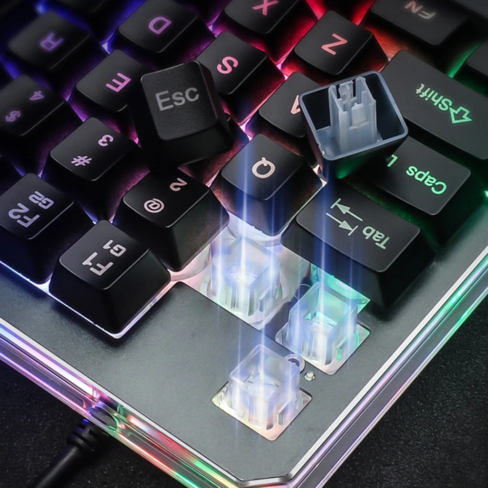 Новое поступление G40 35 ключ RGB подсветка одна рука USB Проводная игровая клавиатура