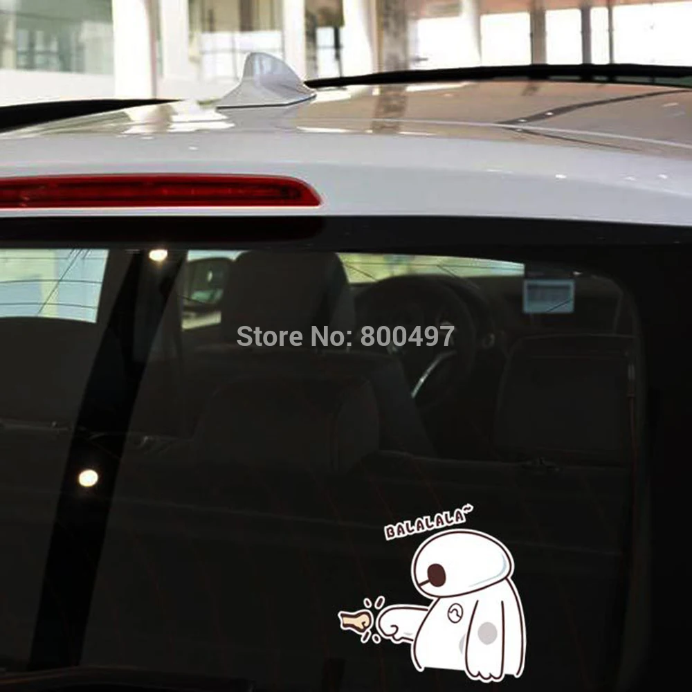 10 x новейшие наклейки для автомобиля Big Hero 6 Baymax Toyota ford chevrolet volkswagen Tesla Honda Hyundai Kia