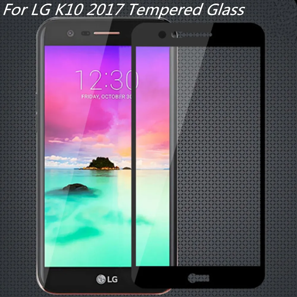 Для закаленного стекла LG K10 2017 защита экрана M250 M250N стекло полное покрытие