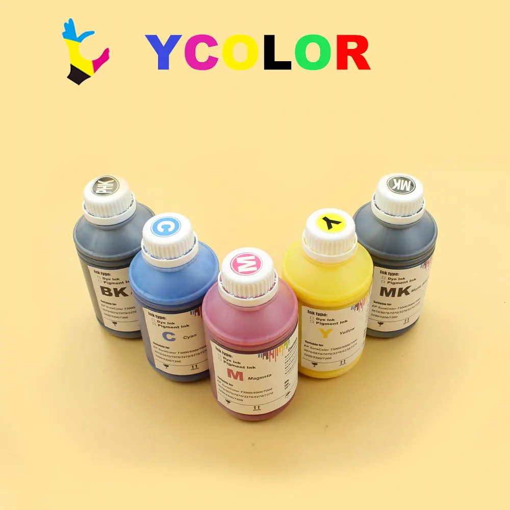 Пигментные чернила DGYCJLFP 500 мл для принтера Epson SureColor T3000 T5000 T7000 T3200 T5200 T7200 T3270 T5270 T7270