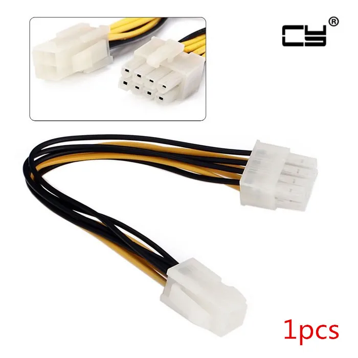 1 шт./лот 20 см ATX 4 Pin pin к 8Pin 8 EPS 12V материнская плата питания адаптер конвертер