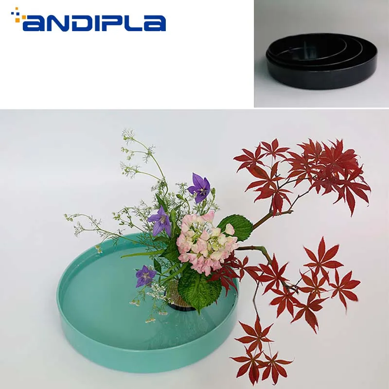 Японский стиль Ikebana обучающий цветочный горшок чистый цвет пластиковый ваза