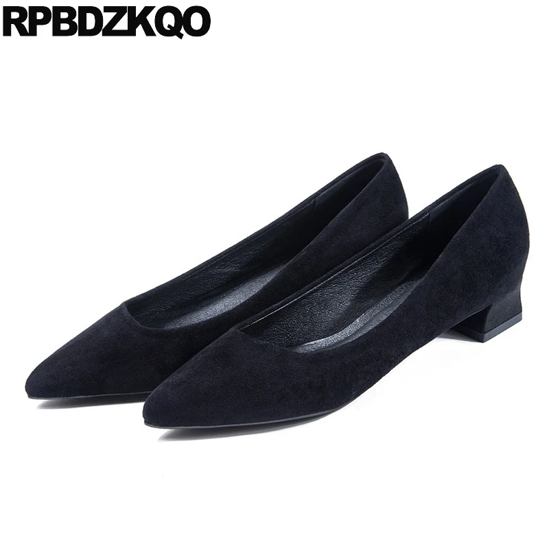 

Shoes Fur Size 4 34 Nude Pointed Toe Heels Ladies Suede Black Elegant Plus Block 2021 High Medium Low Work Office 3 Inch Pumps