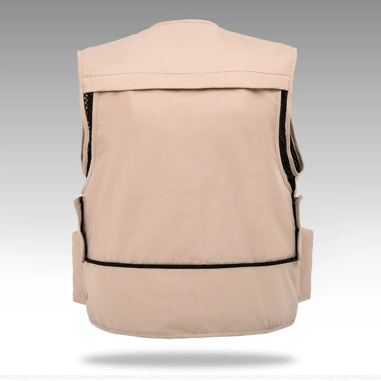 Осенний стиль повседневный жилет без рукавов Мужская фотография рыбацкий с