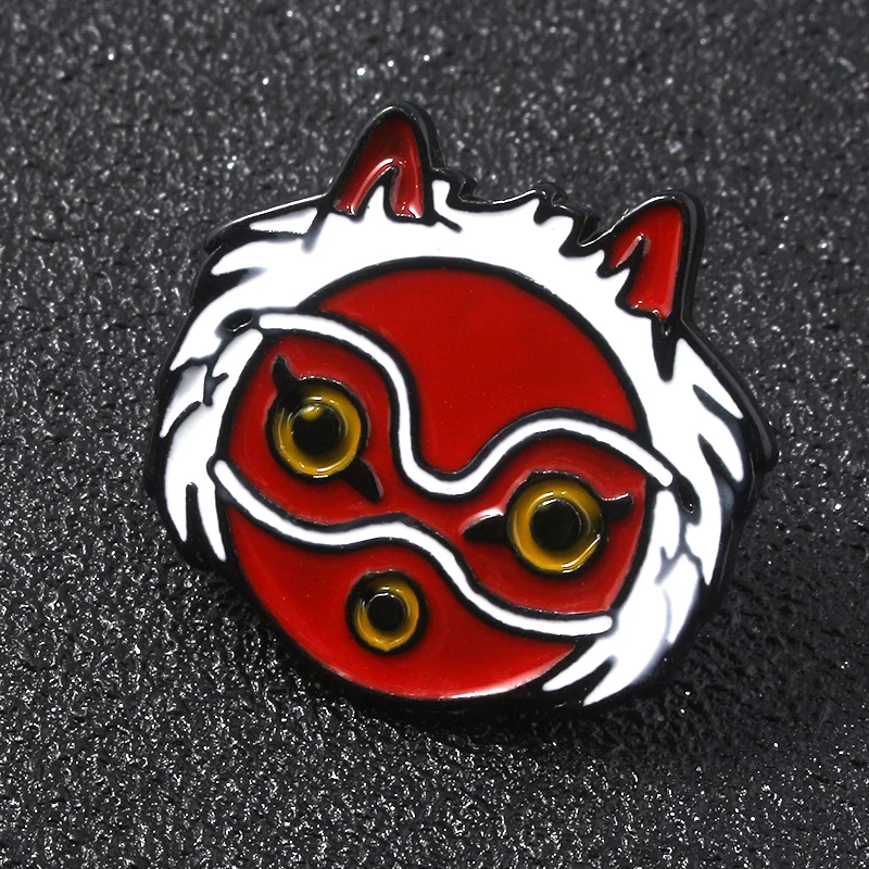 SG Принцесса Мононоке Броши заколки Mononoke Hime эльф дерево эльфы духи Кодама эмаль