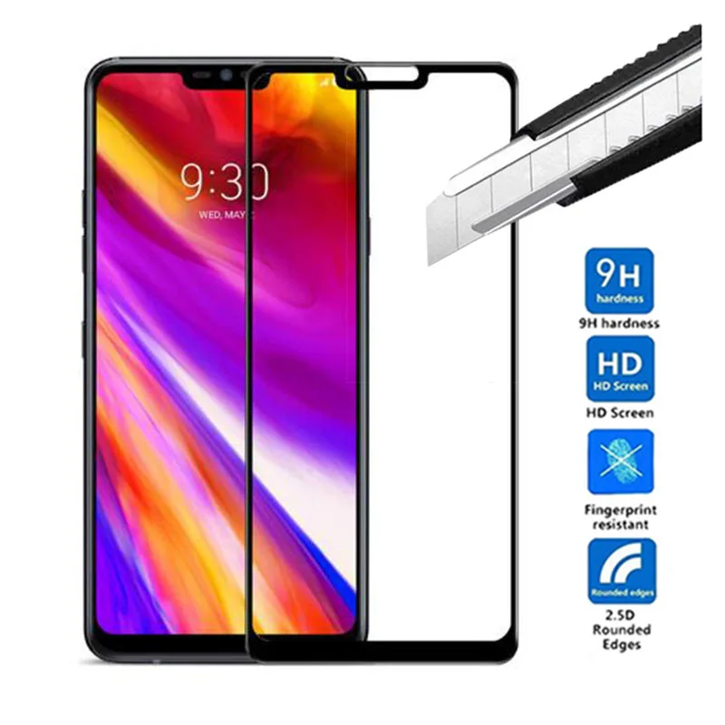 Экран протектор для LG G7 закаленное Стекло защитная телефон фильм полное покрытие