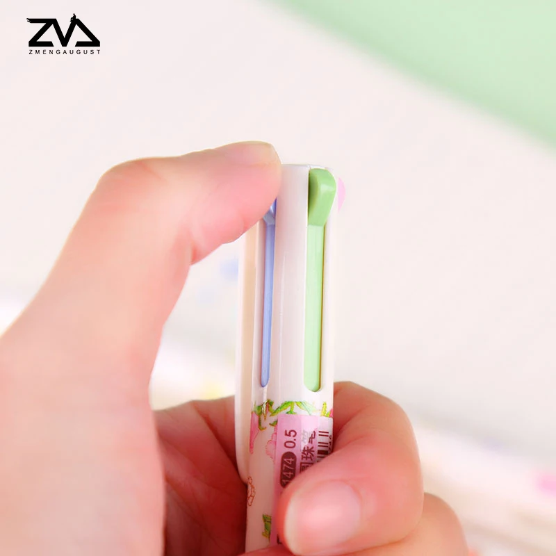 

1pcs X 4 color kawaii Ballpoint Pen canetas material escolar Stationery school office supplies kids gift Free shipping