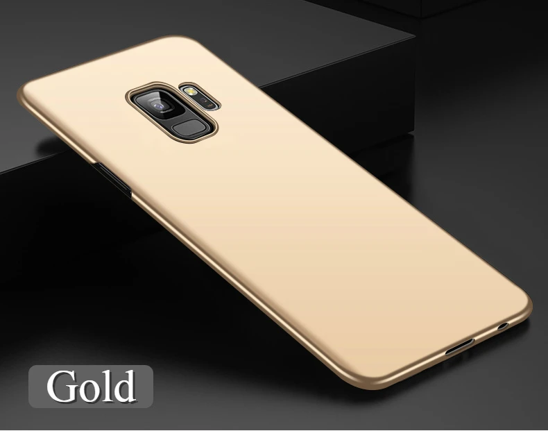 Розовое золото чехол для samsung Galaxy S8 S9 S10 плюс S10e простой чехол из поликарбоната на A8 A6 A5 A7 A3 Пластик Coque