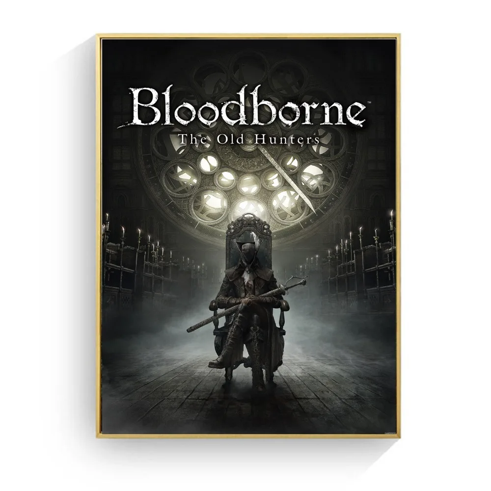 Bloodborne Темный Охотник игры плакат и печать на холсте настенная живопись картины