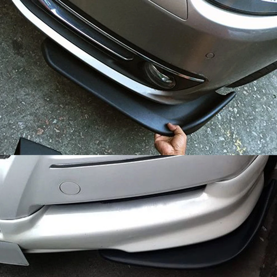 Универсальный 2PCS Передний спойлер ABS Скручиватель спойлера бампера Декоративные