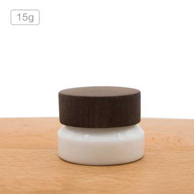 15gWooden cover Пустая банка для крема Бамбуковый Контейнер для крема пустая коробка для косметики коробка с мазью пустая деревянная банка 5 г 10 г 30 г 50 г 20 шт./лот - Цвет: 15gWooden cover