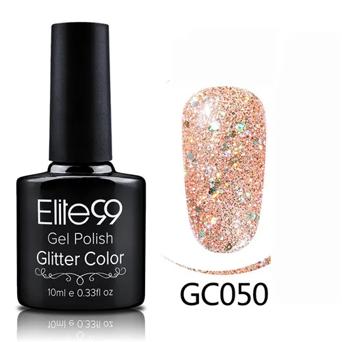 GC050 Elite99 10 мл УФ гель лак для ногтей Блестящий Цветной Гель-лак замачиваемый Гель-лак для ногтей Полупостоянный УФ-гель - Цвет: GC050