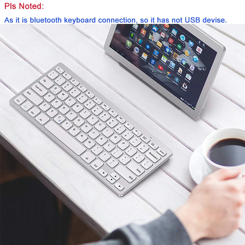 Landas русская клавиатура Bluetooth 3,0 испанская Корейская клавиатура арабский для IOS Andriod смартфон