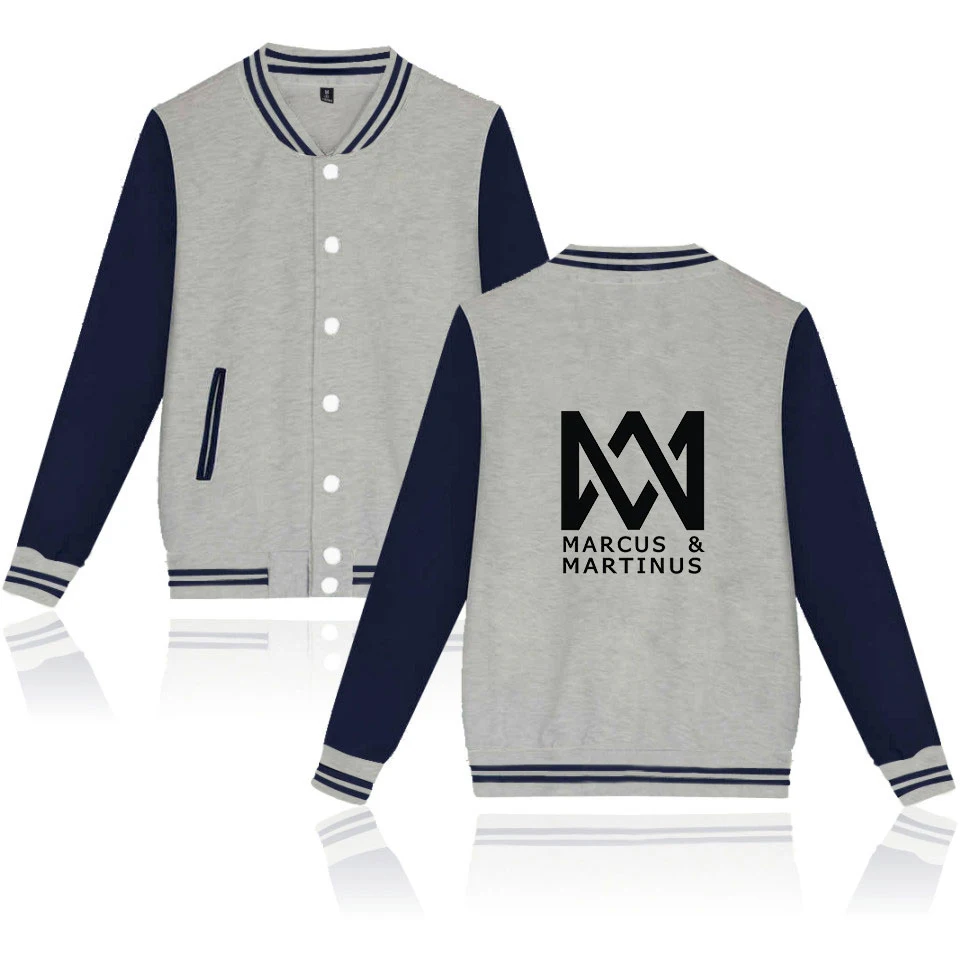 

Marcus & Martinus Baseball Jacket Casual Winter/Autumn Geometric Pattern Outwear Keep Warm Comfortable Jacket
