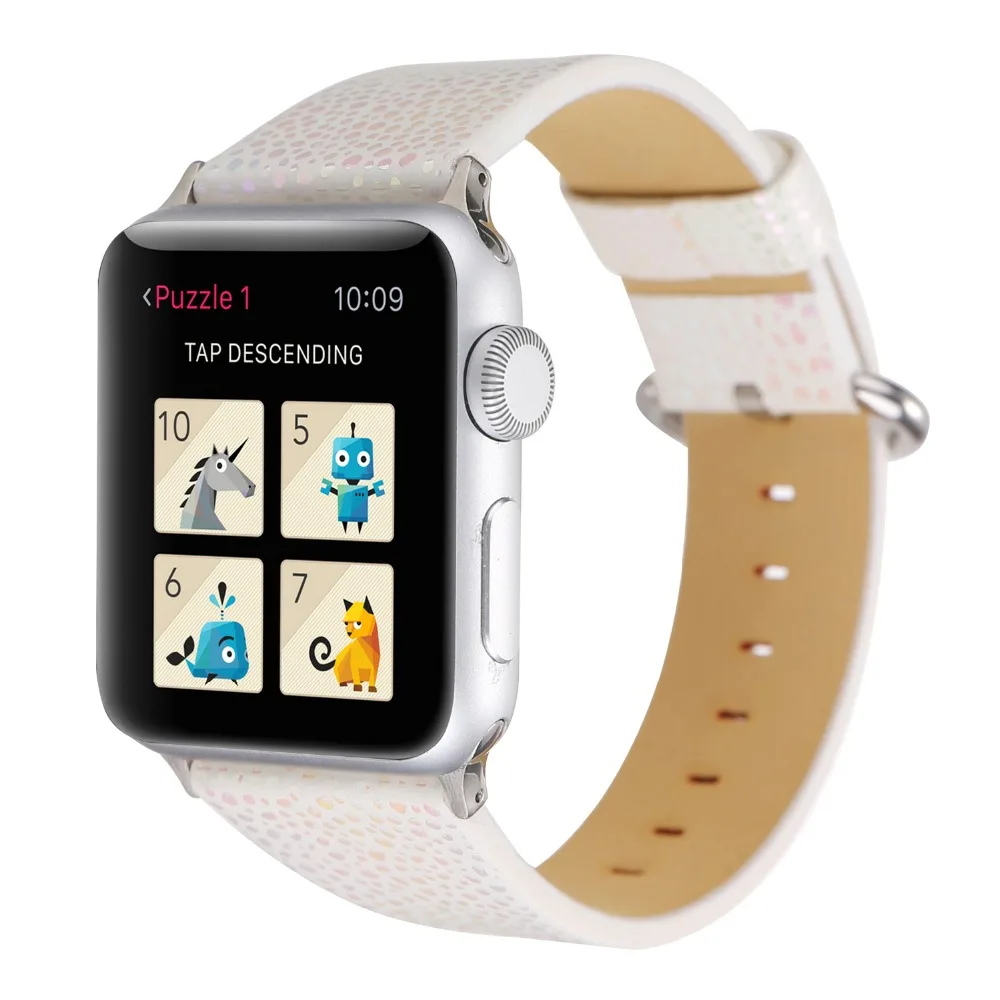 Кожаный ремешок с принтом змеиной кожи для apple watch series 4 3 2 сменный Apple iwatch 44/42/40/38 |