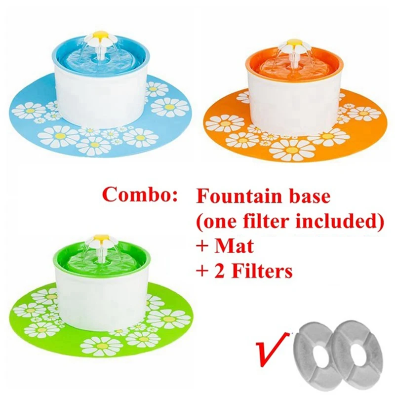 3 в 1 автоматический питомец фонтаны немой кот собака диспенсер для воды питатель