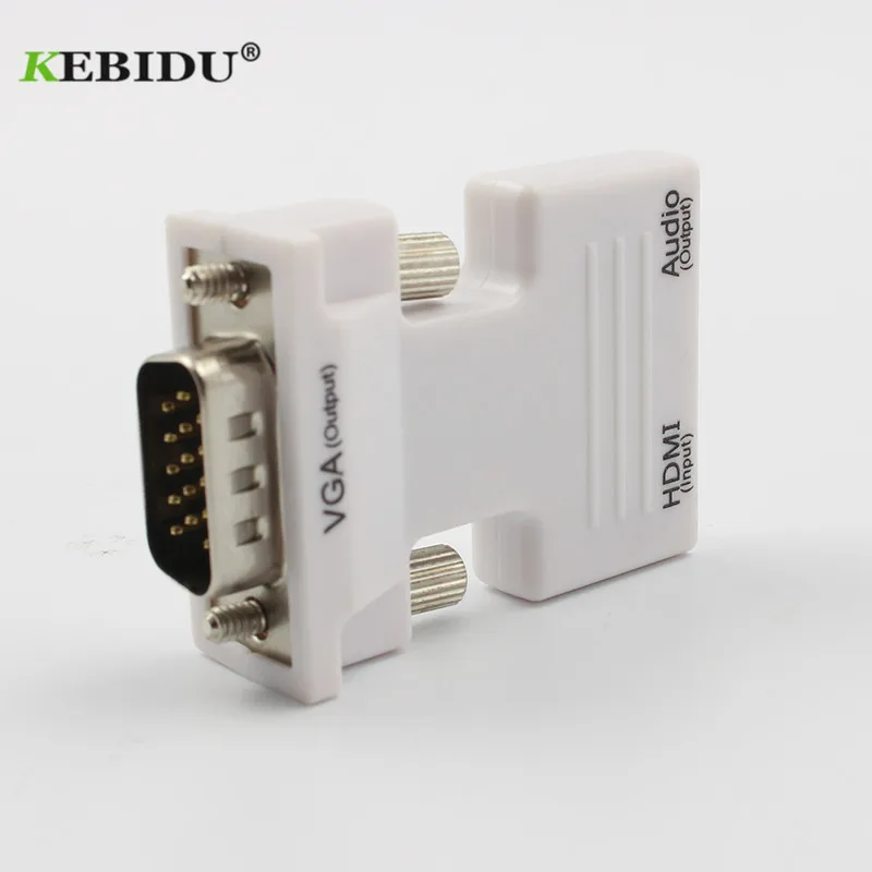 Адаптер kebidu 1080P для ПК ноутбука ТВ приставка проектор цифровые аналоговые аудио и