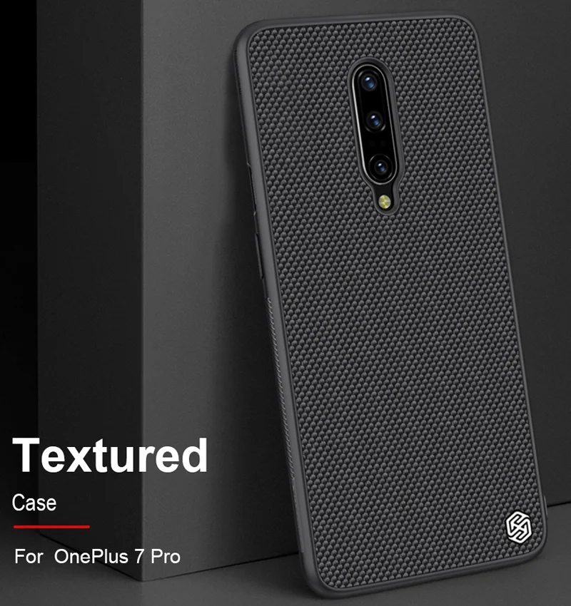 Nillkin текстурированная ткань нейлоновая текстура шаблон чехол для Oneplus 7 Pro 6T
