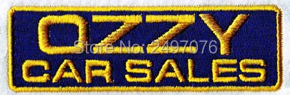 Бесплатная доставка заказной вышивки патч для автомобиля монограмма значок