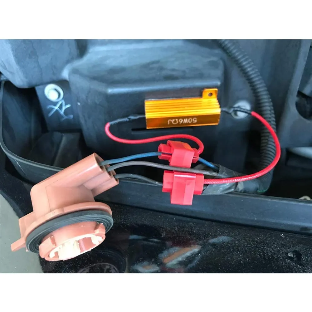 2pcs 50W 6ohm Load Resistors Prevent or Fix Car LED Turn Signal Bulb Hyper Flash Fast Blink Error Code on Dashboard | Автомобили и