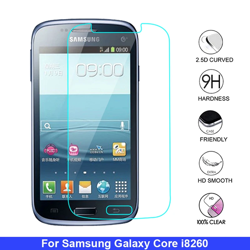 2 шт стекло для Samsung Galaxy Core I8262 закаленное I8260 GT 8260 Защитная пленка экрана|Защитные