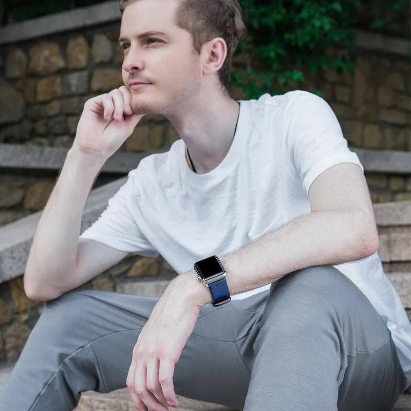 Ремешок для наручных часов Apple Watch 4/3/2/1 38 мм 42 мм Apple ремешок для наручных часов, 12 Цветов поводок собаки для наручных часов iWatch серии 4 44 мм 40 мм