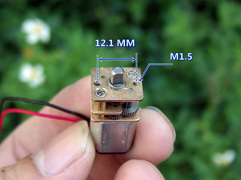 Микро DC 3V-6V для снижения скорости двигателя с полностью металлическим редуктором