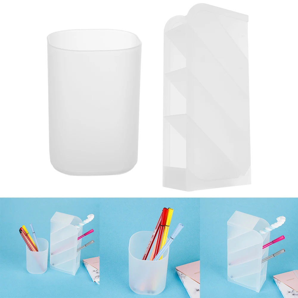 Органайзер для ручек прозрачный матовый с 4 отделениями|Органайзеры косметики| |