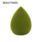 Спонж BeautyPaPa без латекса, зеленый блендер для макияжа, без всасывания пудры, спонж для нанесения жидкой основы