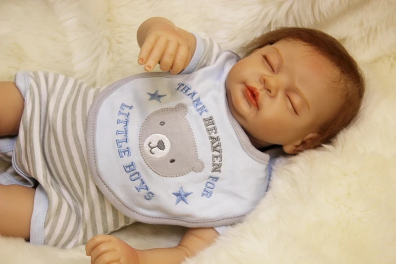 Кукла реборн силиконовая виниловая 55 см Реалистичная | Игрушки и хобби