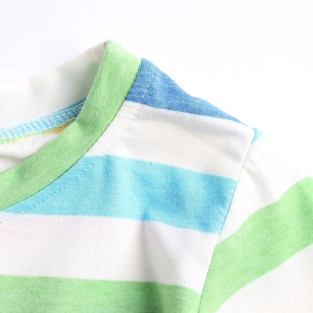 Модная хлопковая Повседневная футболка в полоску с длинными рукавами и круглым