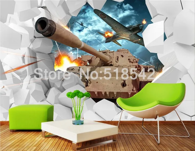 Пользовательских фото настенные Бумага 3D Майки самолета Военная Униформа тематические стены Бумага креативный плакат Спальня Гостиная фон росписи стены Бумага
