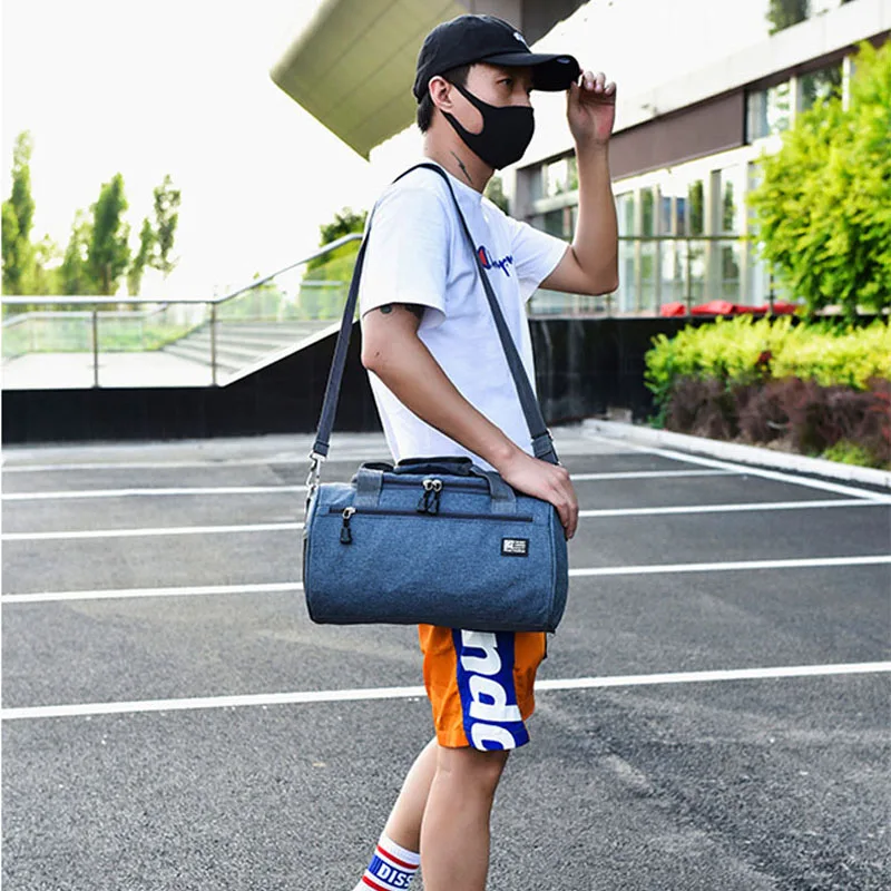 Men Travel Duffle Solid Crossbody Luggage Bag Unisex Portable Nylon Handbags Large Multifunctional Shoulder Bag For Male XA268WC