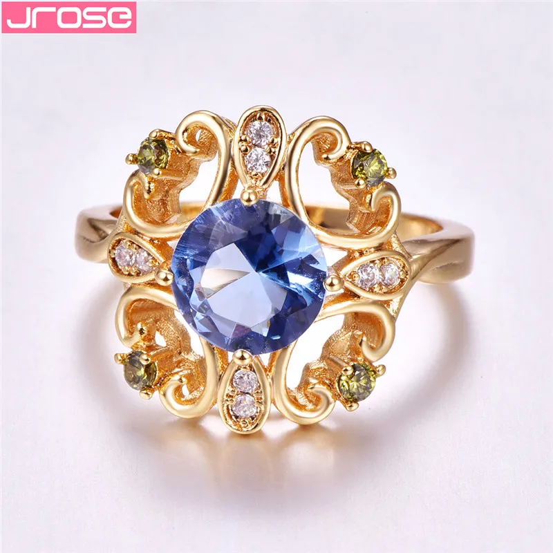 Женское свадебное ювелирное изделие JROSE золотистое искусственное сердце большое