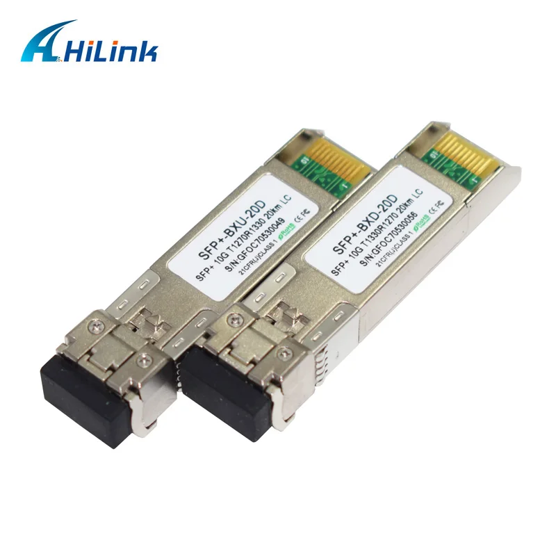 Бесплатная доставка! 2019 2 пары в партии 20 км 10G WDM BIDI SFP 1270 нм/1330 нм DDM LC