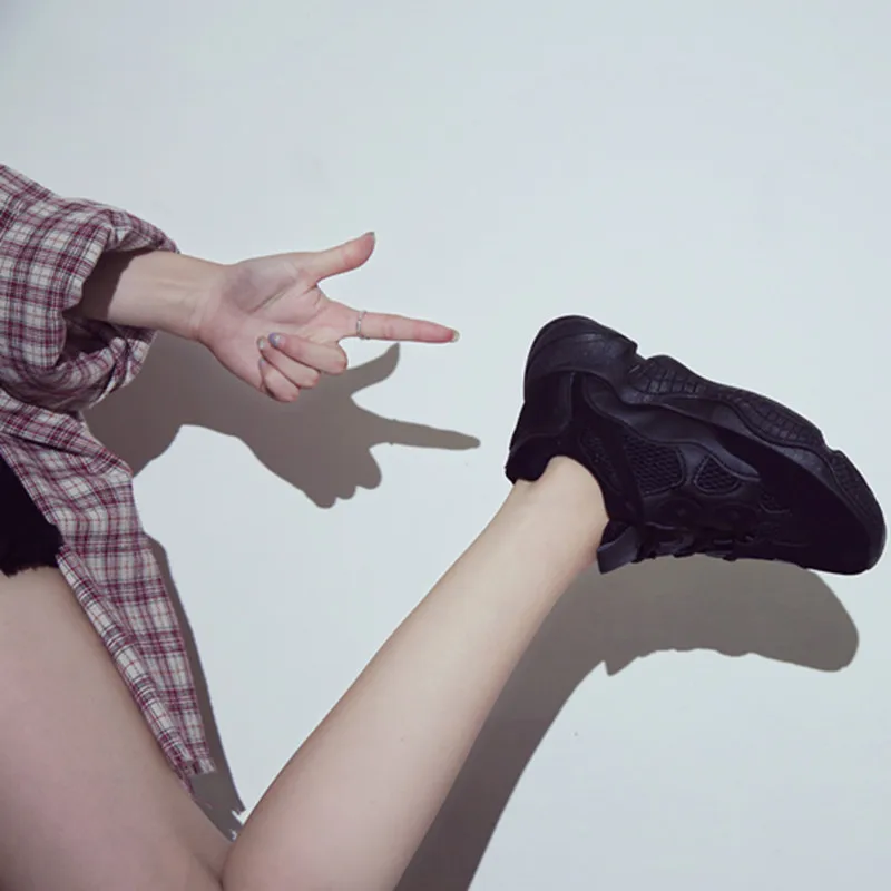 

Ins Super Fire Women Casual Shoes Mesh Spring and Autumn Female Casual Sneakers Newest Women Flat Shoes