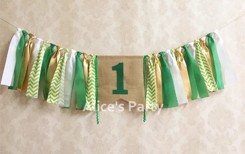 Новый зеленый золотой высокий стул Бантинг Подвеска для детской 1-й джунглей