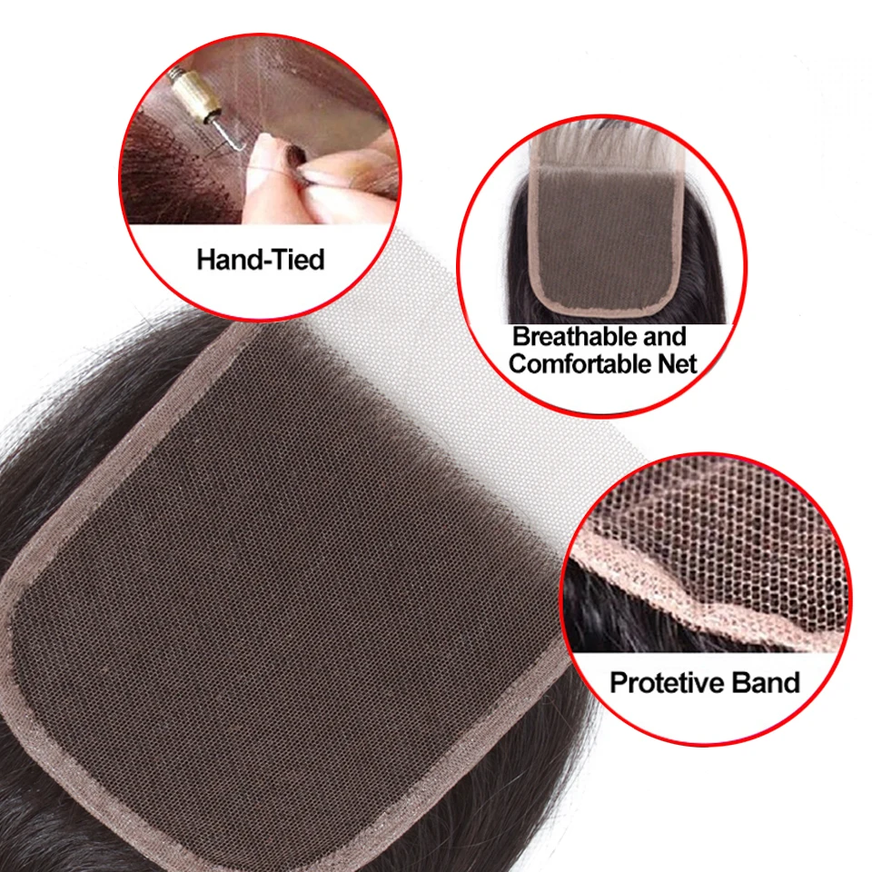 

Sweetie Hair Brazilian Body Wave 4/ 3 Bundles With Closure 100% Human Hair Bundles With Lace Closure 4pcs/lot Non-Remy Hair Weft