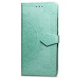 Mandala Green Чехол-кошелек для Xiaomi mi 9 SE 8 Lite, модный кожаный чехол-книжка для Xiao mi, Red mi, Note, 7, Pro, 5,6, 6A, Plus, чехол - Цвет: Mandala Green