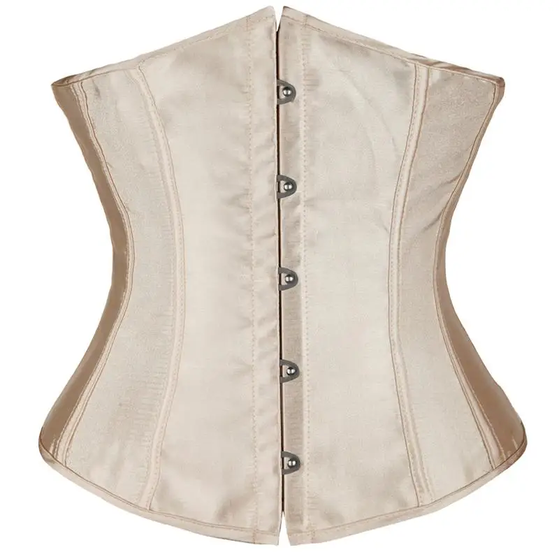 VOCOLE готический винтажный атласный корсет с косточками и бюстье тренировочный